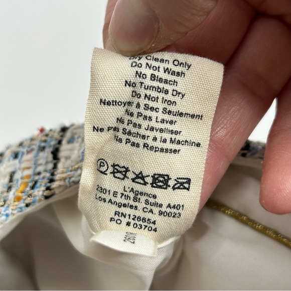 L’AGENCE Ashton Colorful Tweed Shorts - Picture 11 of 13